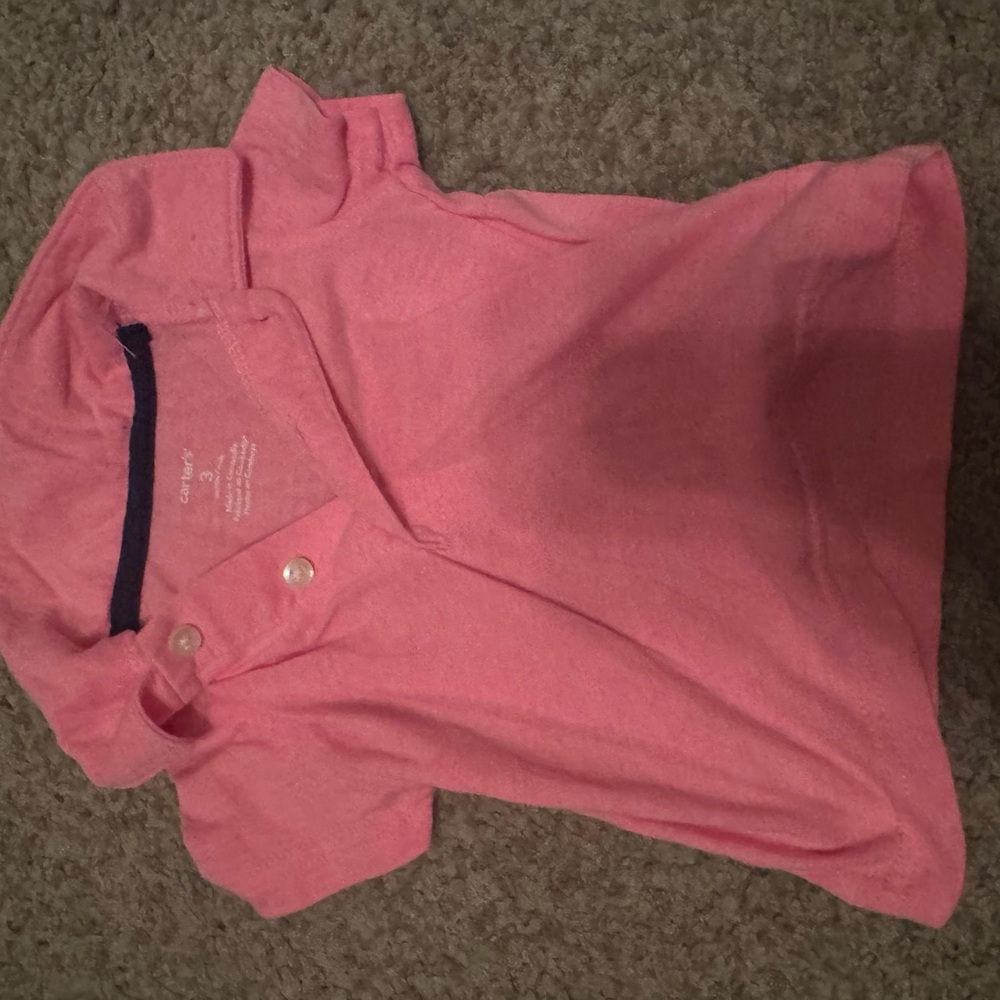 Kids Pink Polo Shirt